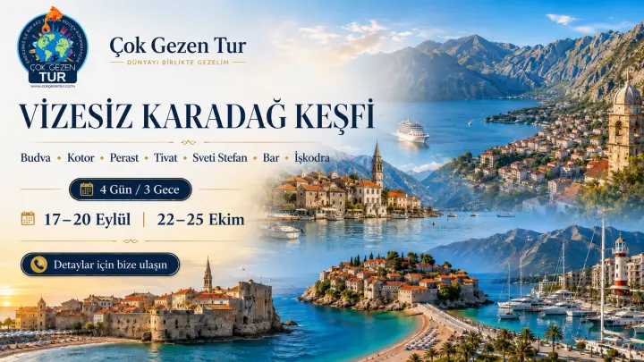 VİZESİZ KARADAĞ KEŞFİ | BUDVA’DAN KOTOR’A, İŞKODRA’DAN ADRİYATİK KIYILARINA 3 GECE 4 GÜN